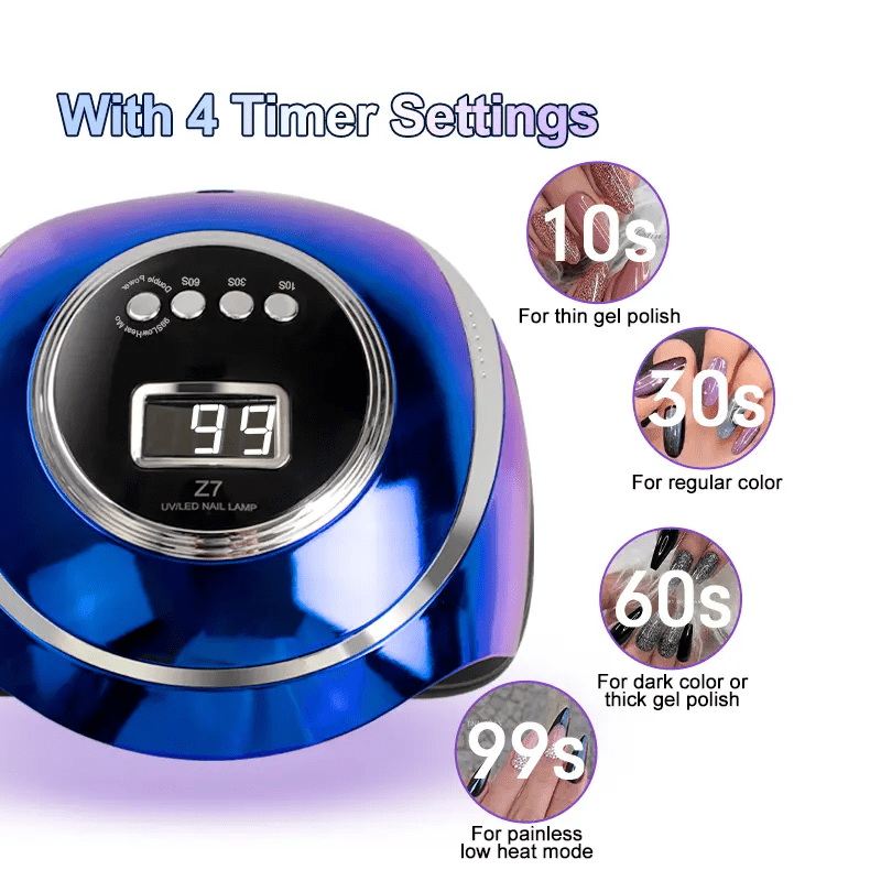 Професионална печка за нокти Z7, 180W с 57 LED светлини - Atron Професионална печка за нокти Z7, 180W с 57 LED светлини - Atron